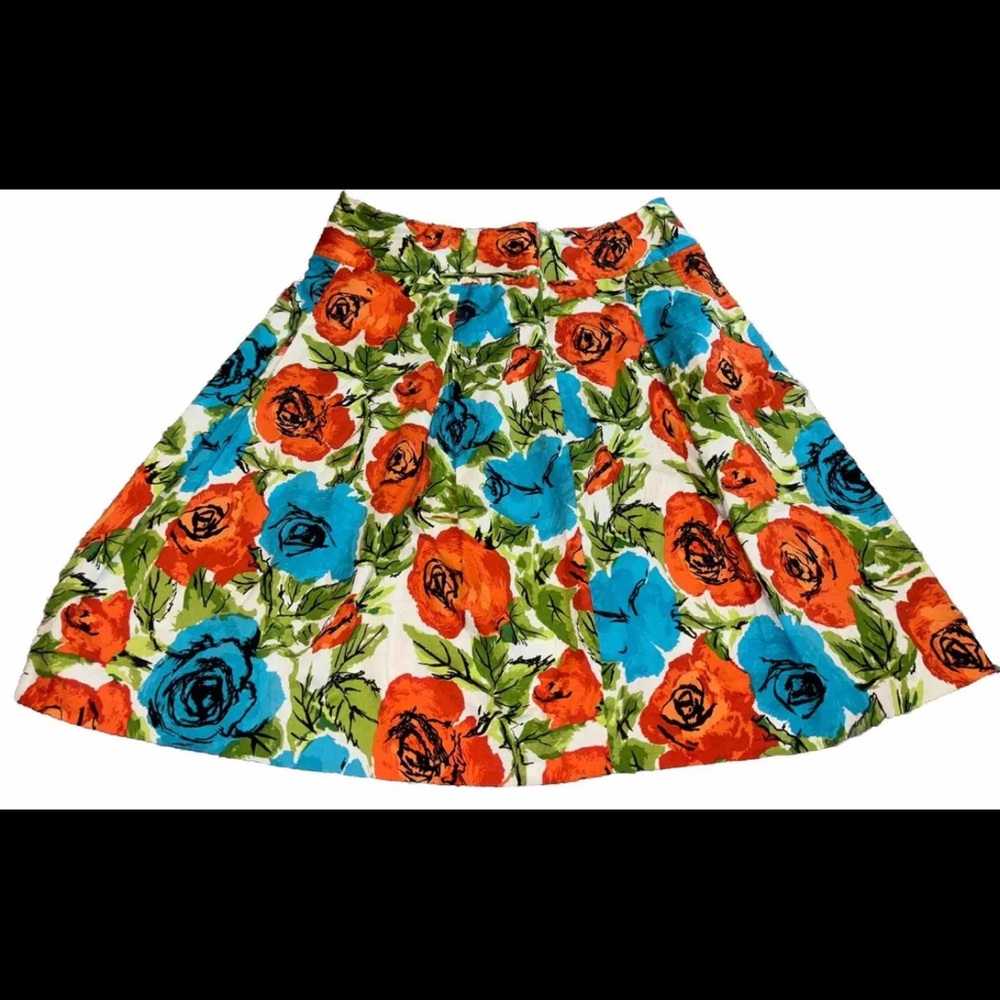 Talbots Collection Womens colorful floral Skirt Size 10